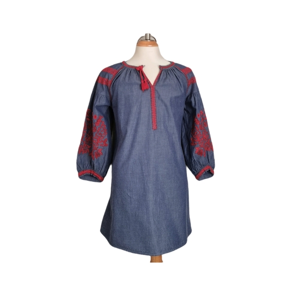 8 YEARS ZARA Girls Soft Collection, Embrodered Dress EUC - Picture 2 of 5